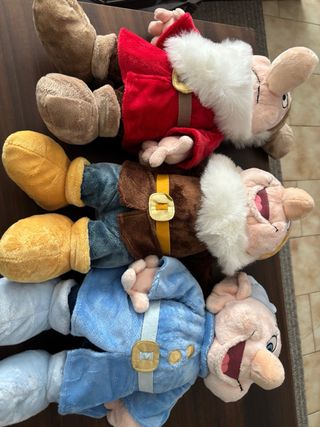 Peluche Disney Grumpy, Happy y Dopey