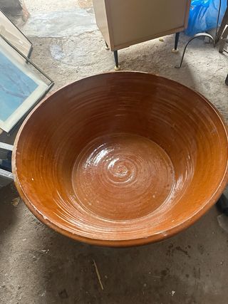 Lebrillo de barro grande