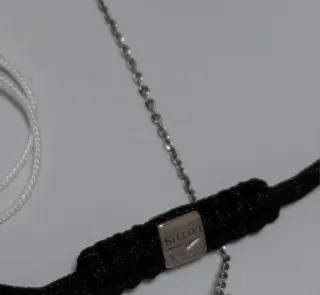 Conjunto Lotus Corazones Plata y Negro