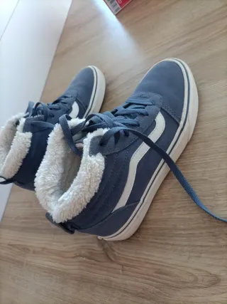 Zapatillas Vans invierno forradas azul