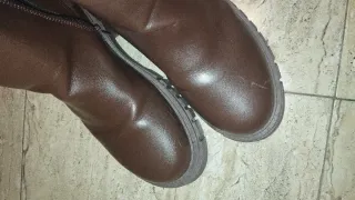 Botas de plataforma marrones Talla 41