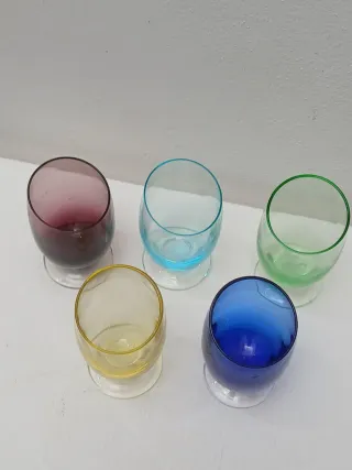 Set 5 Bicchieri Liquore Vintage Made in Italy