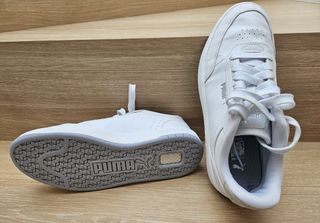 Zapatillas Puma Unisex Talla 39 Blancas