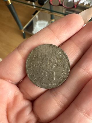 Moneda 20 Escudos Portugal República