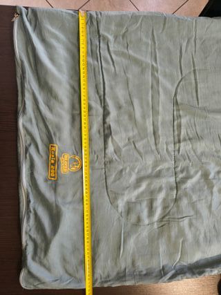 Sacco a pelo verde con borsa