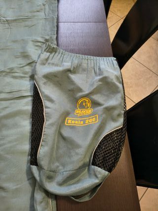 Sacco a pelo verde con borsa