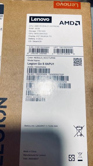 Lenovo Legion Go S Z1 Extreme Azul