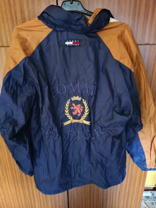 Cortavientos Tommy Hilfiger Vintage Azul/Naranja