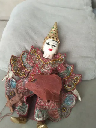 Marioneta Tailandesa Antigua Años 50/60