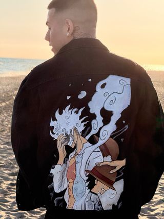 Chaqueta tejana negra L – Luffy (Pasado/Futuro)