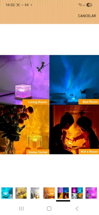 Lámpara Cubo con mando nuevo precintado