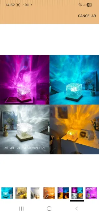 Lámpara Cubo con mando nuevo precintado