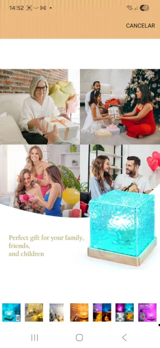 Lámpara Cubo con mando nuevo precintado