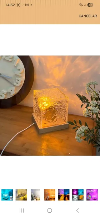 Lámpara Cubo con mando nuevo precintado