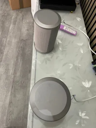 Altavoces JVC Hi-Fi Negros y Plateados