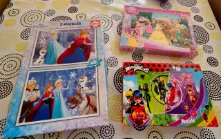 Pack 3 Puzzles Disney Frozen y Miraculous