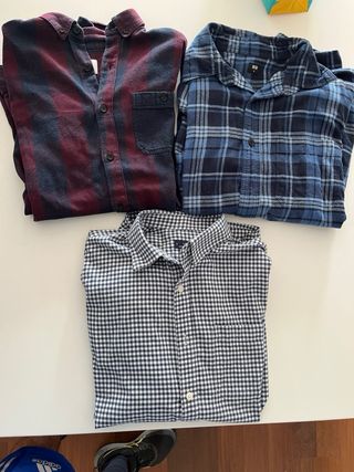 VENDITA URGENTE 3 Camicie in Flanella Uniqlo Taglia S