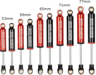 4 Amortiguadores RC COOL RACING Rojos