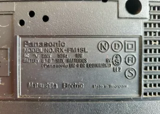 Radio Cassette Panasonic FM 15