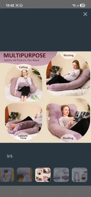 Cojín Embarazo y Lactancia U