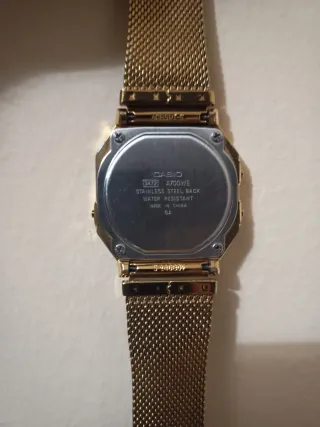 Reloj Casio Dorado Malla Metálica.