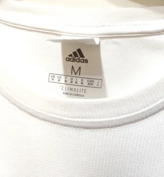 Maglia Adidas M manica lunga bianca