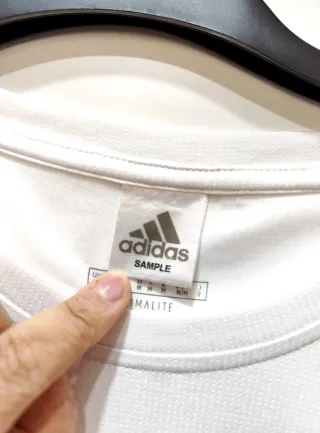 Maglia Adidas M manica lunga bianca