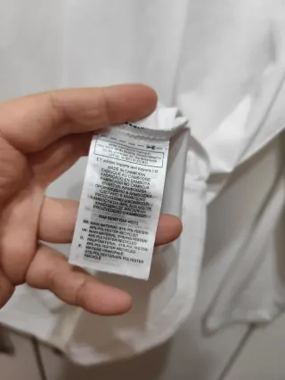 Maglia Adidas M manica lunga bianca