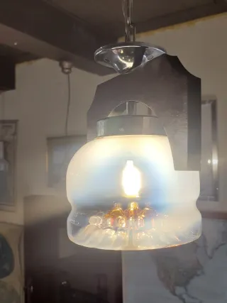 Lampada sospensione Mazzega Murano anni '70