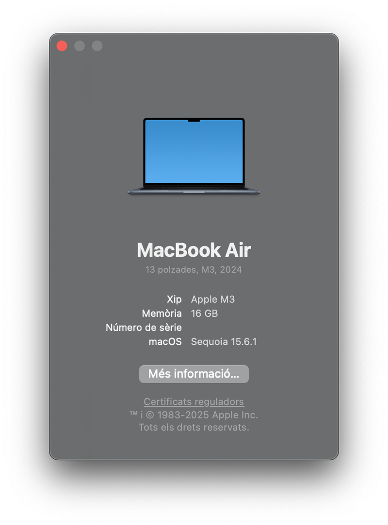 MacBook Air M3 (13") 16GB RAM/512GB SSD IMPECABLE afbeelding 4