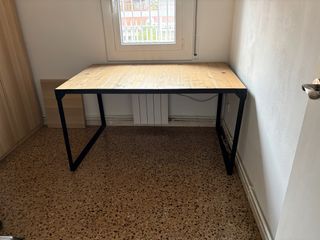 Mesa Escritorio Madera y Metal