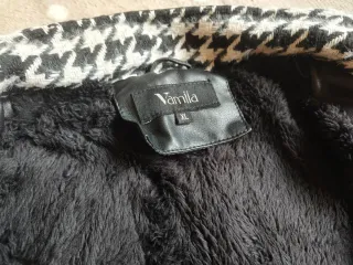 Nueva Chaqueta polipiel y tejido mujer