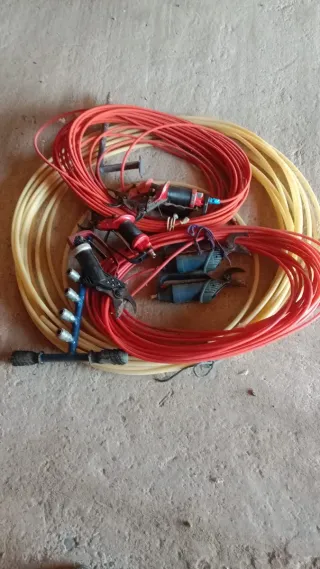 Tijeras de podar neumáticas con manguera