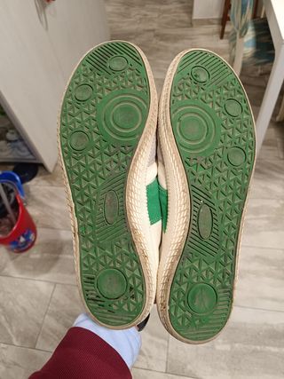 Zapatillas Silbon Blancas y Verdes