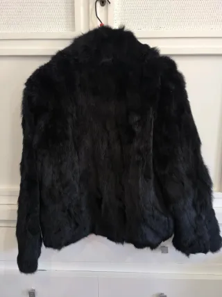 Abrigo Piel Negro El Corte Inglés