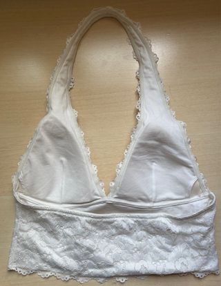 Top lencero blanco encaje