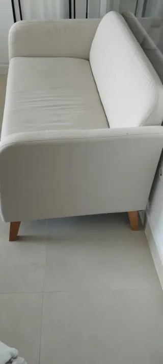 Sofá 2 plazas beige