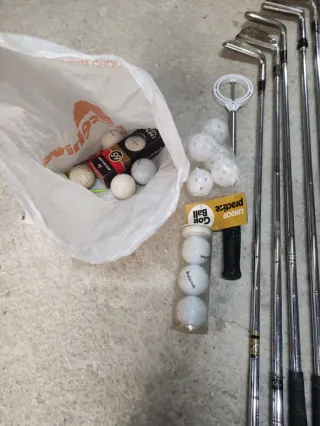 Bolsa de golf y palos