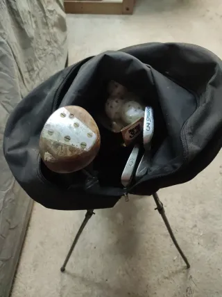 Bolsa de golf y palos