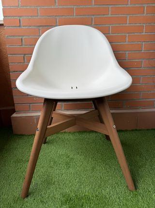 2 Sillas Nórdicas. Ikea Blanca y Madera