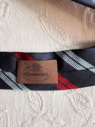 Corbatas  inglesas  Rayas Azul Marino