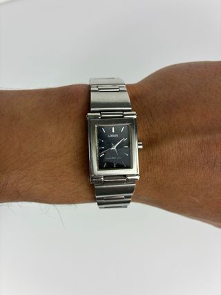 Reloj Lorus by Seiko Mujer Acero Rectangular Negro