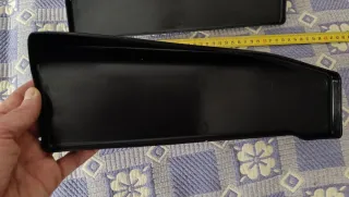 Faldones Laterales Trasero Coche Universal Negro