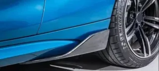 Faldones Laterales Trasero Coche Universal Negro