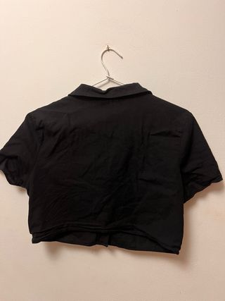 Camisa negra corta Talla M