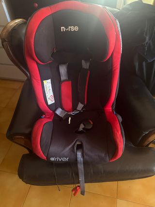 Silla coche Nurse Driver negra/roja