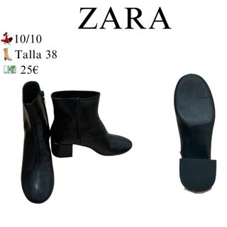 Botines Zara  Talla 38  Negros