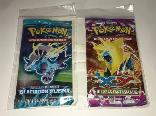 Sobres Pokémon Negro y Blanco y XY