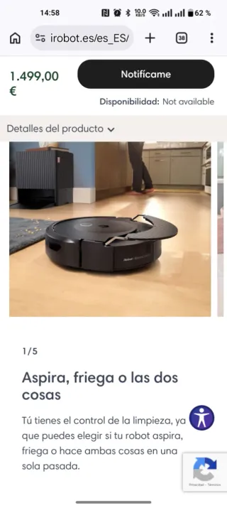 Robot Roomba Combo 10 Max + Base AutoWash