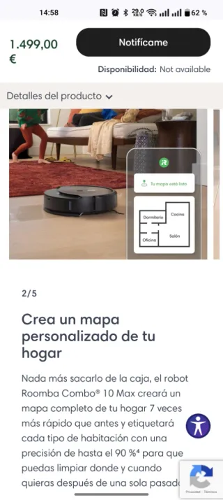 Robot Roomba Combo 10 Max + Base AutoWash